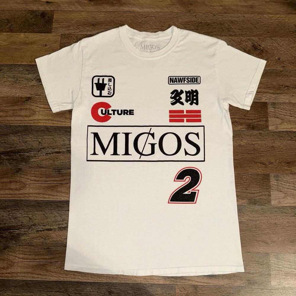 Migos 2 Culture 2 White Tee Short Sleeve Concert Mens Small